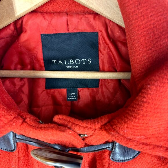 Talbots Wool Blend Hooded Coat - Picture 2 of 10